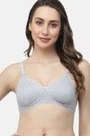 Floret Double Layered Non-Wired Full Coverage Maternity / Nursing Bra - Cool Grey — thumbnail 1